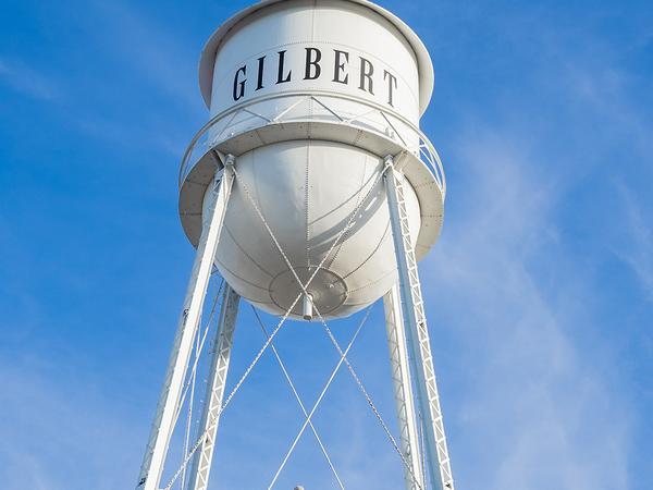 Water tower in Gilbert, AZ