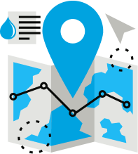 icon showing abstract map