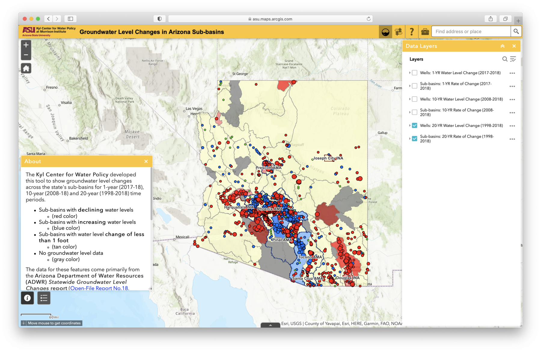 Webinar Groundwater Level Changes in Arizona Arizona Water Blueprint