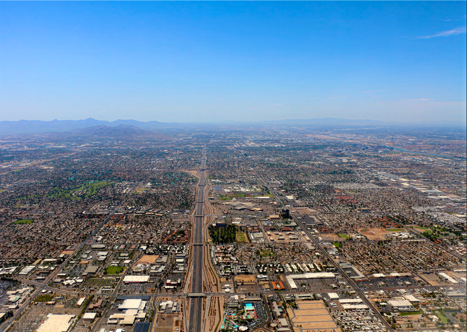 aerial view of the city of Peoria, AZ