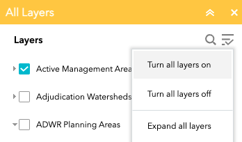 Screenshot of the All Layers pane